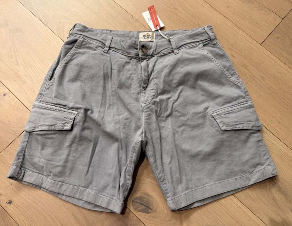 Marine Layer Cargo Short Light Grey